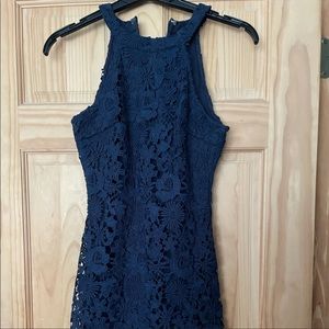 Lulus blue lace dress